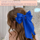 Hair Bows Classic Bow Clips Royal Blue Ribbon Bow Barrettes Large Bowknot Clip S