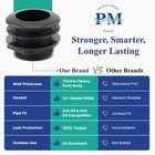 2  Bulkhead Fitting - Slip X Slip - Abs Tank Aquarium 10 Pack   American Made