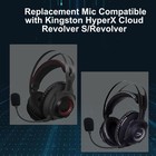 Sptsswet 3 5mm Replacement Mic For Hyperx Cloud Revolver S Gaming Black