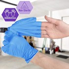 Med Pride Disposable Ambidextrous Synthetic Vinyl Exam Gloves   Large   100 Ct