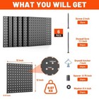 Valuemax Metal Pegboard Panels 6-pack 12 x12  Heavy Duty Pegboard Wall Organizer