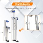 Drywall Stilts 24-40 Inch Silver Aluminum Tool Stilt For Painting Painter Taping