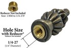 Jandorf 60111 Antique Brass Victorian Lamp Finial 3-1 2 L In  Set Of 4