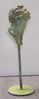 Javier Marin Bronze Sculpture   Head Of Man Blower Vi   Signed And Numbered