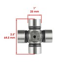 Caltric 715900278 703500846 U-joint For Can-am Rear Drive Shaft Both Sides Qty 2