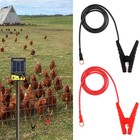 For Animal Cattle Poultry Supplies Electric Fence Controller Charger Set Usfjgx