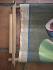 Geisha Girl Needlepoint Embroidery Tapestry Pattern Scroll And Wood Frame