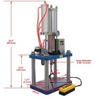 11023lbs 5000kg Pneumatic Punch Press Machine 4 Column With Booster Cylinder