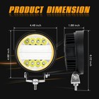 6pc 5inch 720w Round Led Work Lights White Amber Combo Driving Offroad For Jeep