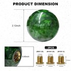 Round Ball Shift Knob  Marble Style Gear Lever Stick Shifter Knobs With 3 Adapte