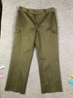 Vtg Boy Scouts Of America Mens Olive Green Uniform Pants 36x30 Cargo Pockets Bsa