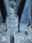 Czech Bohemia Crystal Cut Glass - Whisky Set 6 1