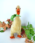 Steiff Antique Duck 1930s Mohair 8 5  Easter Vintage Button Red Tag Ente
