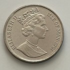 1991 Isle Of Man Norwegian Forest Cat 1 Crown Coin Brilliant Uncirculated Cond 