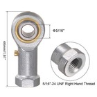 4pcs Phsb5 5 16  Rod End Bearing 5 16 -24 Unf Female Right Hand  Stainless Steel