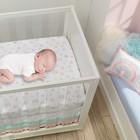 Lambs   Ivy Watercolor Pastel Rainbow 100  Cotton Baby Fitted Crib Sheet