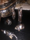 Vintage Hand Carved Ark And Figurines Beautiful No Chips Or Cracks