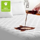 Quilted Waterproof Mattress Cover Pad Protector Cooling Breathable Fitted Topper