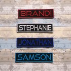 Custom Patch Name Tag Patch W  Hook And Loop Fasteners Or Iron On Embroidered