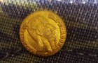 1865 Miniature Solid Gold Coin Maximiliano Emperor Imperio Mexicano