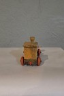 Wooden Pull Toy Train Locomotive With String  Natural Wood   Red Wheels