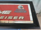 Vintage Dallas Cowboys Budweiser Beer Bar Mirror Sign Nfl Game Time Man Cave