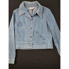 Vintage 70s Turtle Bax Denim Jacket Womens Arrow Appliqu   Cropped Jean Coat Rare