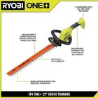 Ryobi One  18v 22 In  Lithium-ion Cordless Hedge Trimmer  tool Only 