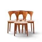 Niels Koefoed Hornslet Mid Century Danish Teak Peter Dining Chairs - Set Of 4