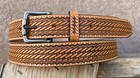 Men s Heavy Duty Basket Weave Casual Or Work Leather Belt  Men s Leather Belt