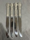 Reed   Barton Francis I Sterling Silver Set Of 4 Dinner Knives 8 7 8  No Mono