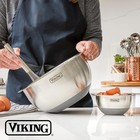 Viking Mixing Bowls Set 10 Piece Stainless Steel Kitchen Cookware free Shipping
