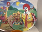 Mcdonalds Ronald Mcdonald Plastic Collectors Plates  And Cups Vintage