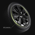 19 Inch Matte Black Wheel Covers Set Of 4 Replacement Hubcaps