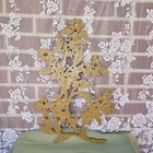 Mcm Medium Vintage Syroco 20x13  Wall Hanging Cherry Blossoms Tree 1960 Made Usa