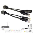 5 Set Pairs Power Over Ethernet Passive Poe Injector Splitter Adapter Cable Kit
