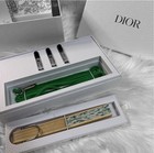 Dior Beauty Lily Of The Valley Mini Folding Fan W strap   Lucky Perfumes Set Nib