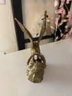 Vintage Cast Brass Flying Eagle Bird Figure statue
