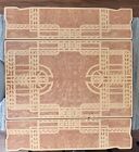 Antique Porcelain Enamel Kitchen Table   4 Wood Chairs W  Slide Outs