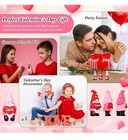 50 Pcs Mini Valentine Gnomes Tiny Valentine Figurines T