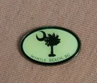 Myrtle Beach Sc South Carolina Palm Tree Crescent Moon Souvenir Lapel Pin