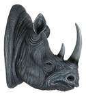 Large Realistic Rhinoceros Rhino Bust Wall Plaque Statue Hunter Home Figurine