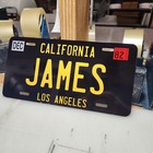 California Black Custom Text  Personalized Vanity License Plate Auto  Socal