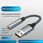 Usb To 3 5mm Mic headphone Jack Stereo Headset Audio Adapter 7 1 Sound Access Us