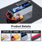 2x Zeee 6s Lipo Battery 5200mah 22 2v 50c Xt90 For Rc Helicopter Plane Quad Jet