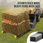 43  2000lbs Pallet Forks Clamp On Tractor Forks W adjustable Bucket Forks