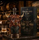 Highland Cow Shaped Glass Whiskey Decanter Bottle With Stopper Vintage Bull  www
