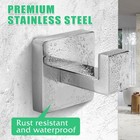 Heavy Duty Stainless Steel Towel Hooks  Wall Mounted Square Robe Hooks For Ba   