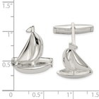 Sterling Silver Sail Boat Cuff Links Gift For Mens 9 57 Gram