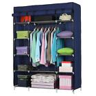 Portable Heavy Duty Closet Storage Organizer Clothes Wardrobe Rack Shelve Fabric